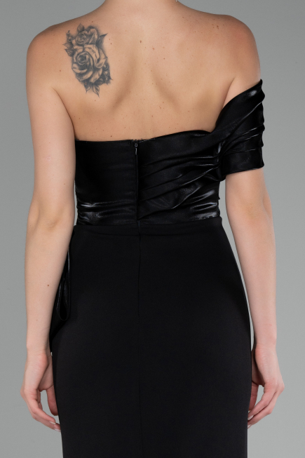 Robe Queue de Poisson Longue Noir ABU4115