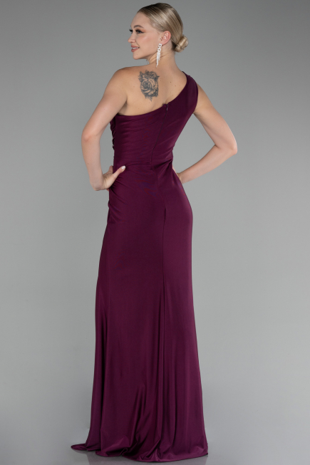 Robe de Soirée Longue Couleur Cerise ABU4116