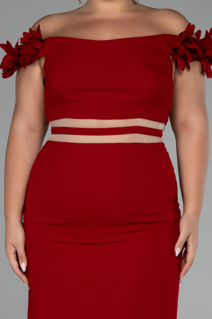 Robe de Cérémonie Courte Rouge ABK2120