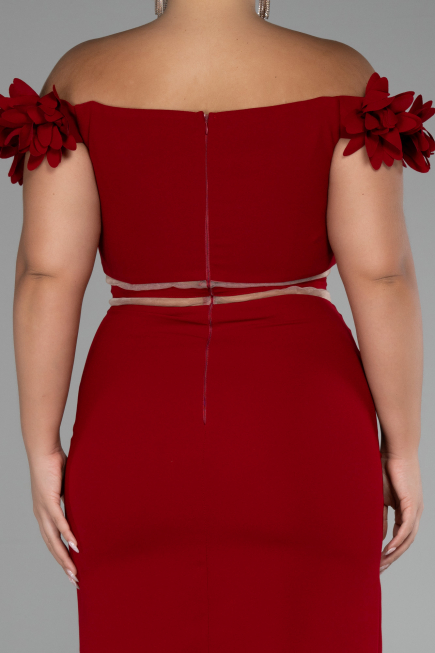 Robe de Cérémonie Courte Rouge ABK2120