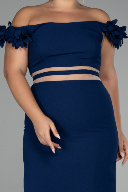 Robe de Cérémonie Courte Bleu Marine ABK2120