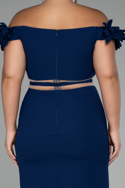 Robe de Cérémonie Courte Bleu Marine ABK2120