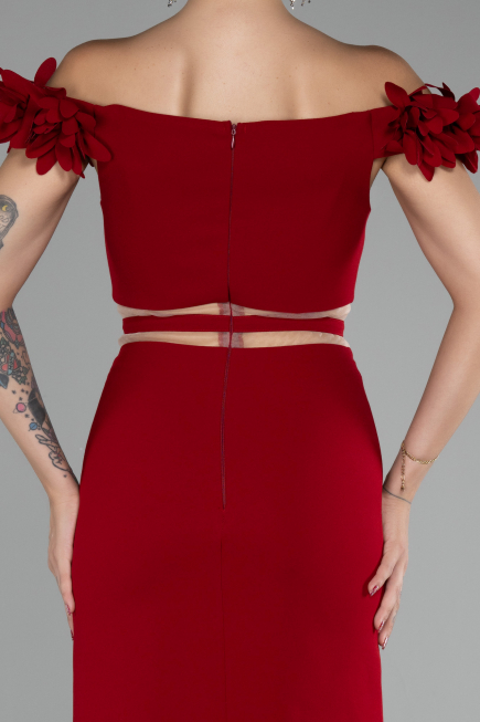 Robe de Cérémonie Courte Rouge ABK2120