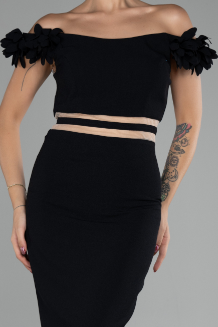 Robe de Cérémonie Courte Noir ABK2120