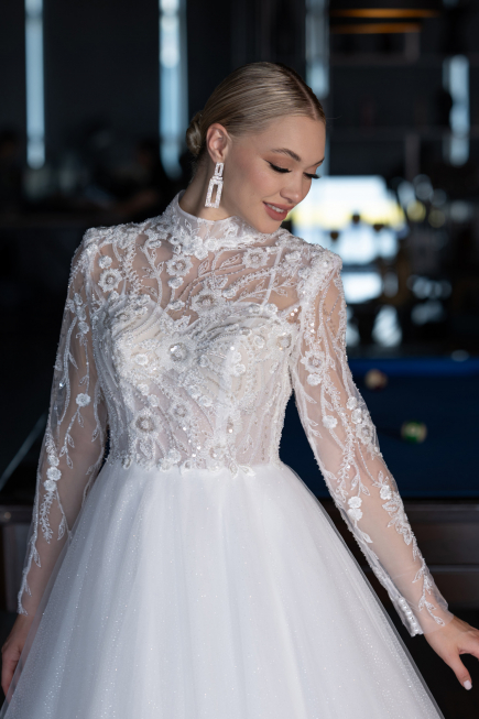 Robes de Mariage Longue Blanc ABU4107