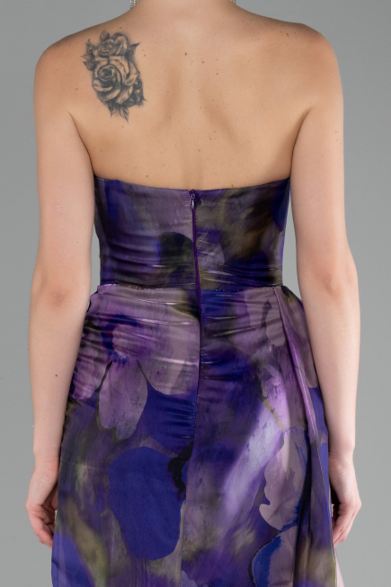 Robe de Soirée Longue Violet ABU4169