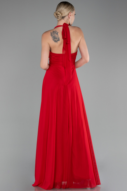 Robe de Soirée Longue Rouge ABU4188