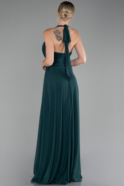Robe de Soirée Longue Émeraude ABU4188