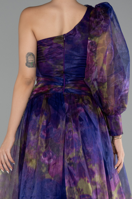 Robe de Soirée Longue Violet ABU4206