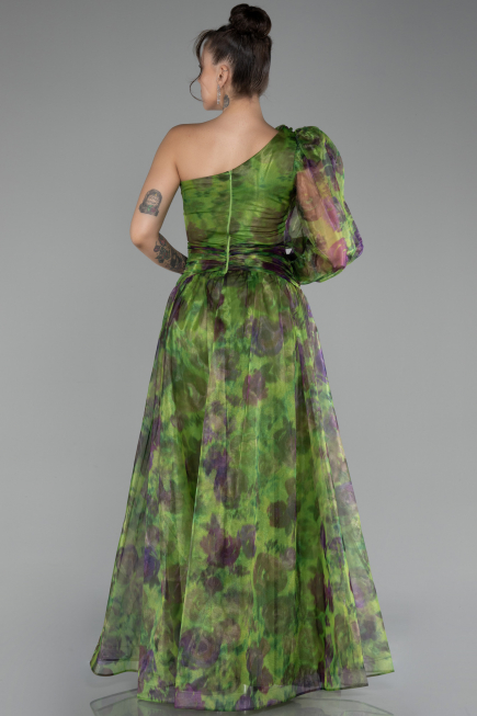 Robe de Soirée Longue Vert ABU4206
