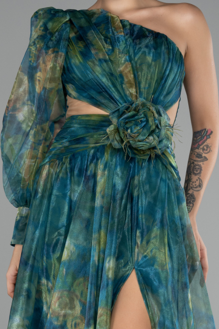 Robe de Soirée Longue Émeraude ABU4206
