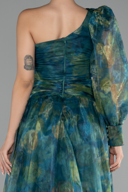 Robe de Soirée Longue Émeraude ABU4206