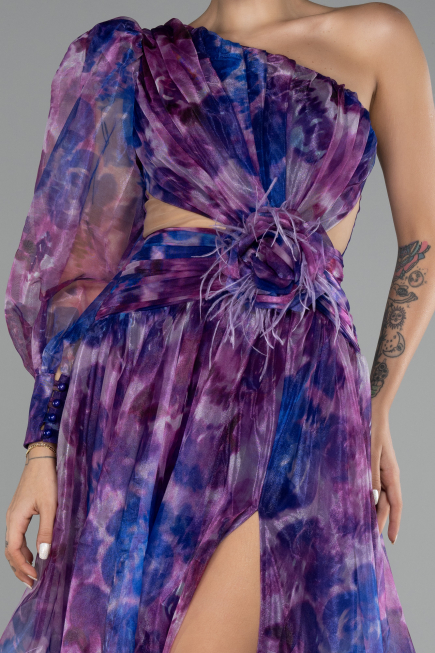 Robe de Soirée Longue Violet ABU4206