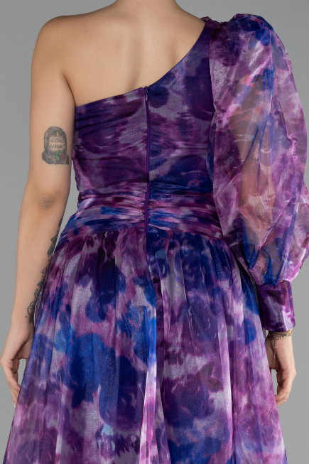 Robe de Soirée Longue Violet ABU4206