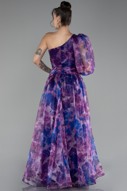 Robe de Soirée Longue Violet ABU4206