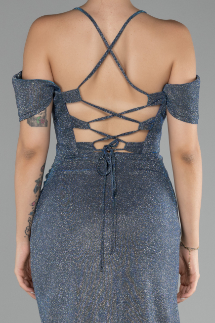 Robe de Soirée Longue Indigo ABU4212