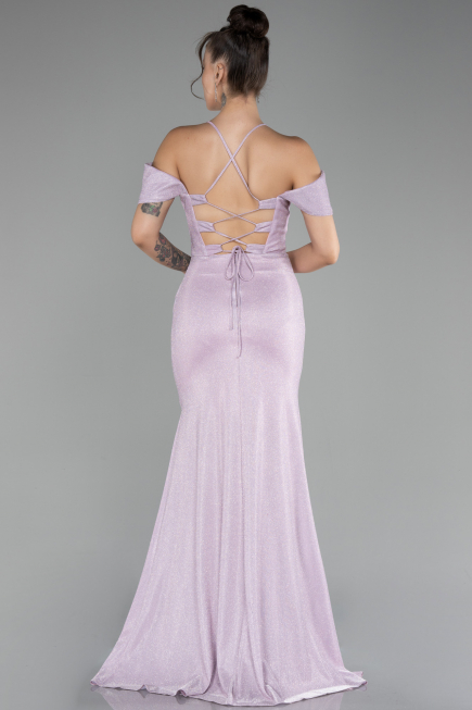Robe de Soirée Longue Poudre ABU4212