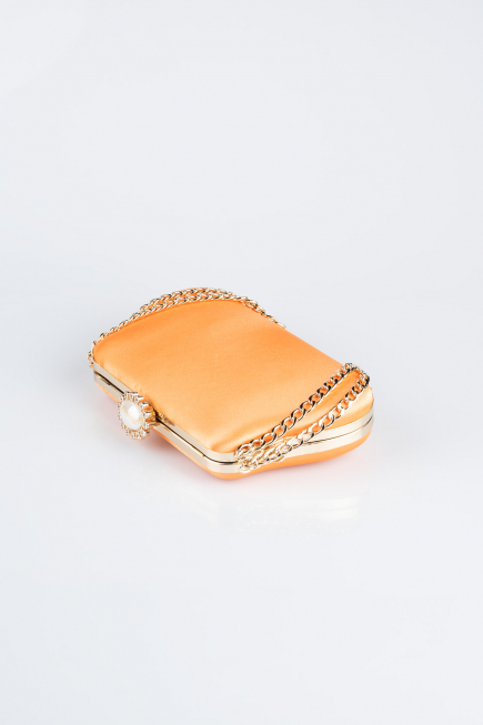 Sac de Soirée Luxe Satin Orange SH834
