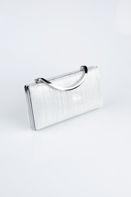 Sac de Boîte Coupe Au Laser Argent V258
