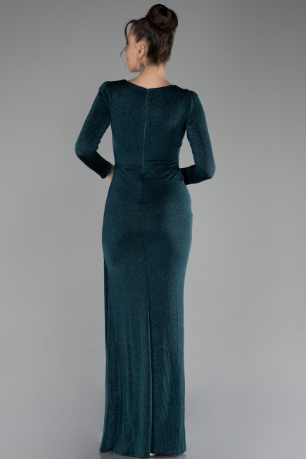 Robe de Soirée Longue Émeraude ABU3542