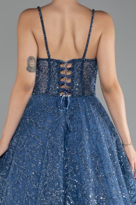 Robe De Soirée Longue Indigo ABU3839
