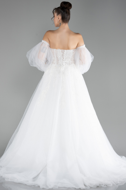 Robes de Mariage Longue Blanc ABU4236