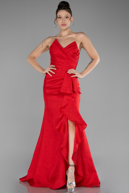 Robe de Soirée Longue Rouge ABU4247
