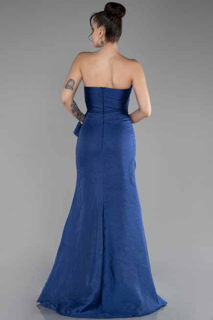 Robe de Soirée Longue Bleu Marine ABU4247