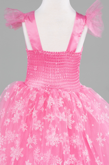 Robe de Soirée Enfants Longue Rose ABU4238