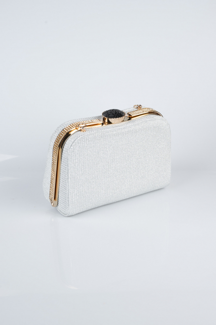 Sac de Soirée Luxe Argenté Argent KC128