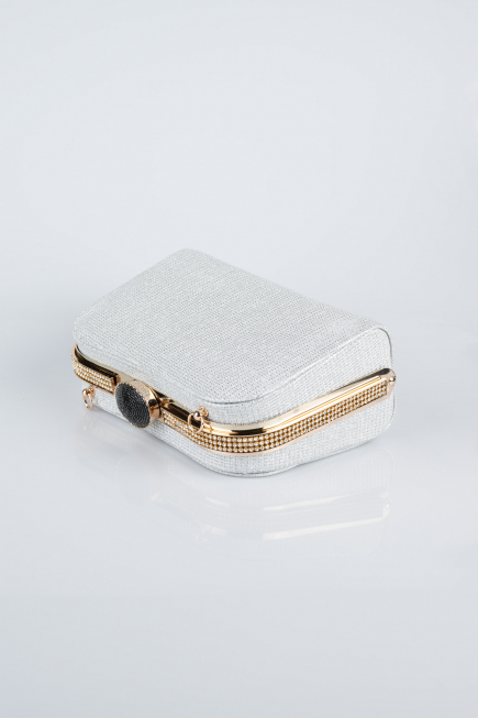 Sac de Soirée Luxe Argenté Argent KC128