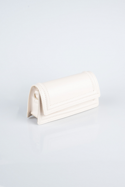 Sac de Soirée Luxe Cuir Beige KC409