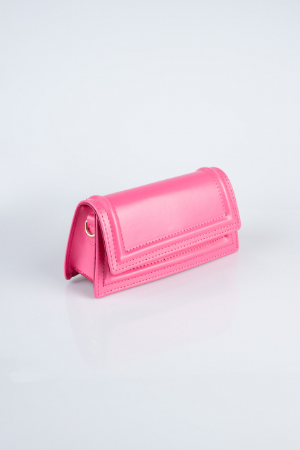 Sac de Soirée Luxe Cuir Fushia KC409