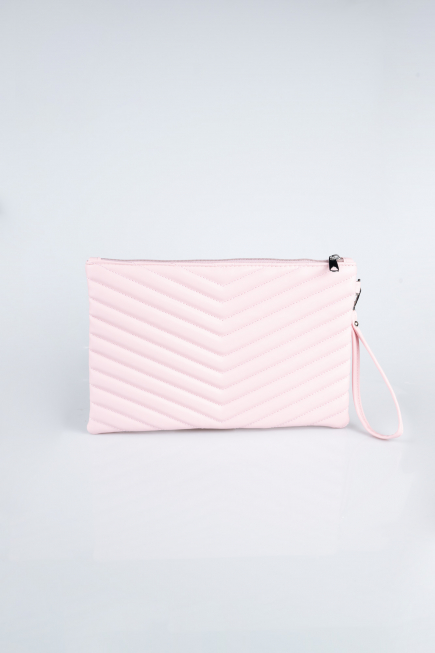 Sac de Soirée Cuir Rose KC413