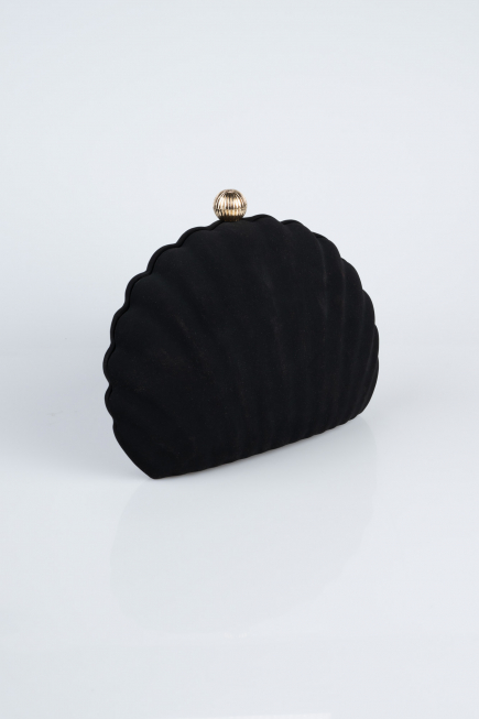 Sac de Soirée Luxe Couleur daim Noir KC180