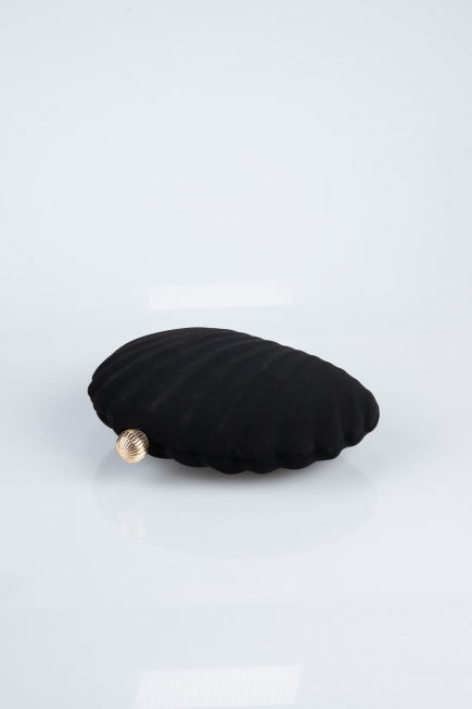 Sac de Soirée Luxe Couleur daim Noir KC180