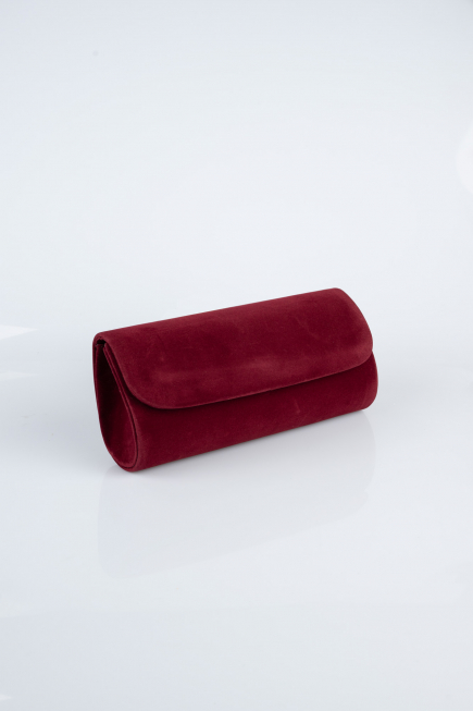 Sac de Soirée Couleur daim Rouge Bordeaux KC202