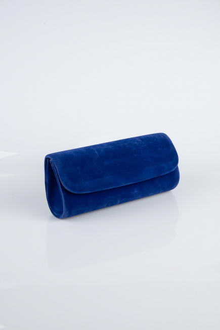 Sac de Soirée Couleur daim Bleu Saxe KC202