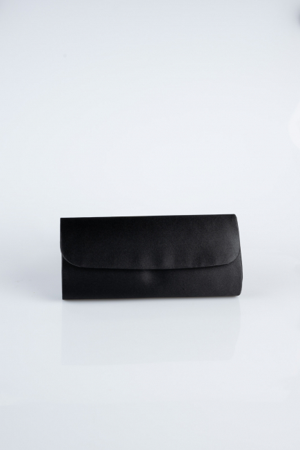 Sac de Soirée Luxe Satin Noir KC202