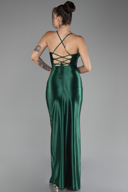 Robe de Soirée Longue Émeraude ABU3247