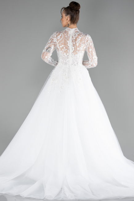 Robes de Mariage Longue Blanc ABU4290