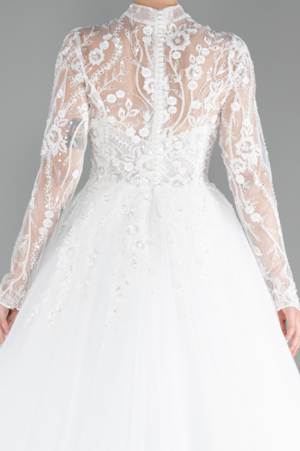 Robes de Mariage Longue Blanc ABU4290