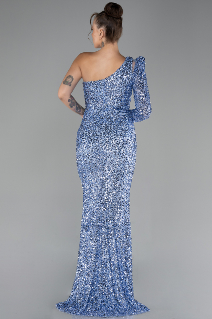 Robe de Soirée Longue Indigo ABU4302