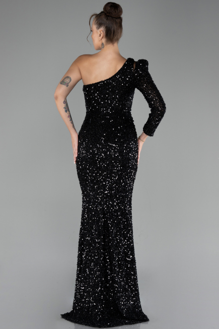 Robe de Soirée Longue Noir ABU4302