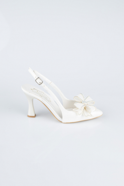 Chaussure de soirée Peau Blanc MJD4100