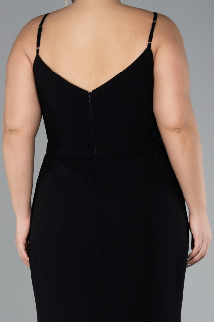 Robe Grande Taille Longue Noir ABU4300