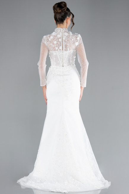 Robes de Mariage Longue Blanc ABU4342