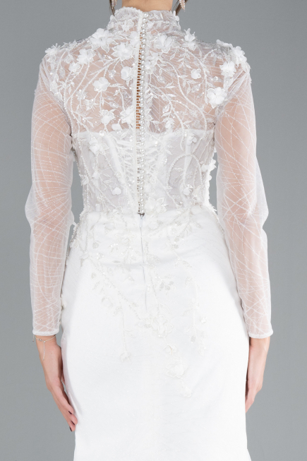 Robes de Mariage Longue Blanc ABU4342