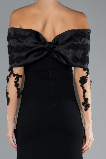 Robe de Soirée Longue Noir ABU4343