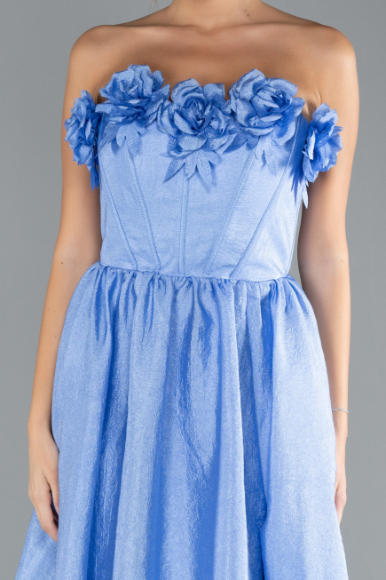 Robe de Soirée Longue Indigo ABU4337